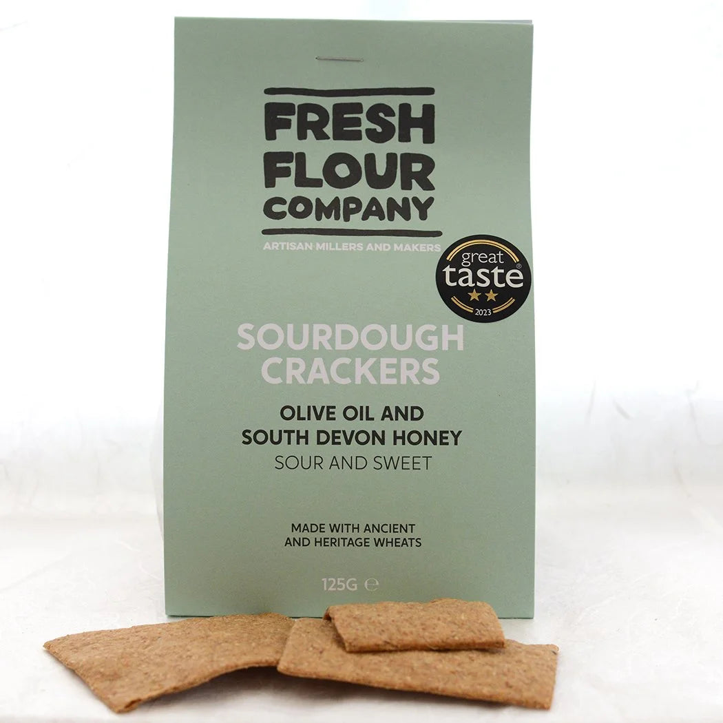 Fresh Flour Company Sourdough Crackers - Olive Oil & South Devon Honey